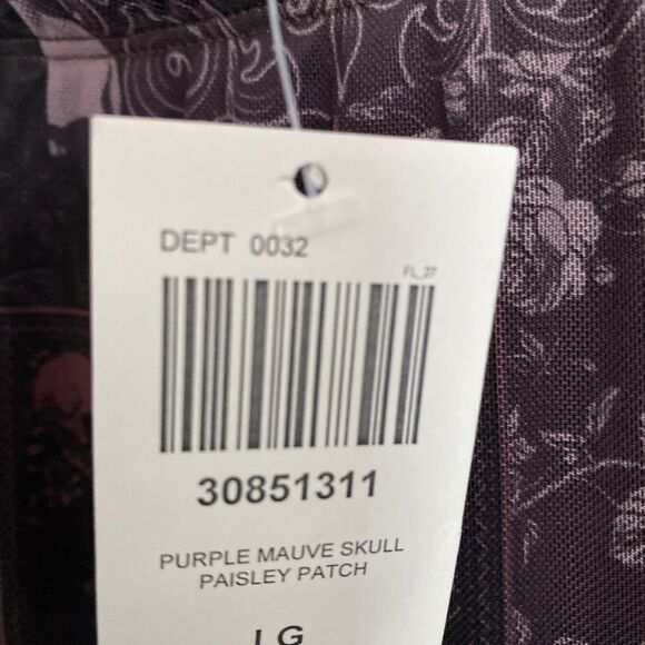 NWT Social Collision Skull Paisley Patchwork Maxi Skirt Halloween LARGE - Picture 6 of 7